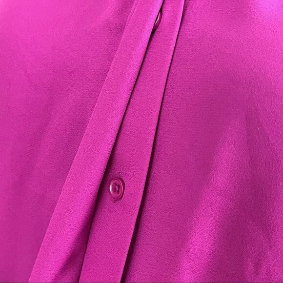 Fuchsia Blouson Wrap Skirt Midi Dress PXXL NWT - Picture 7 of 8